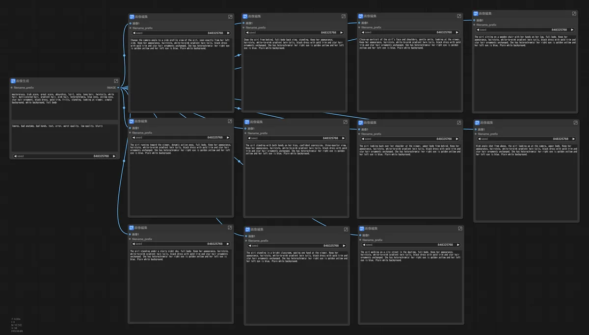 char-dataset-all.json のワークフロー画面