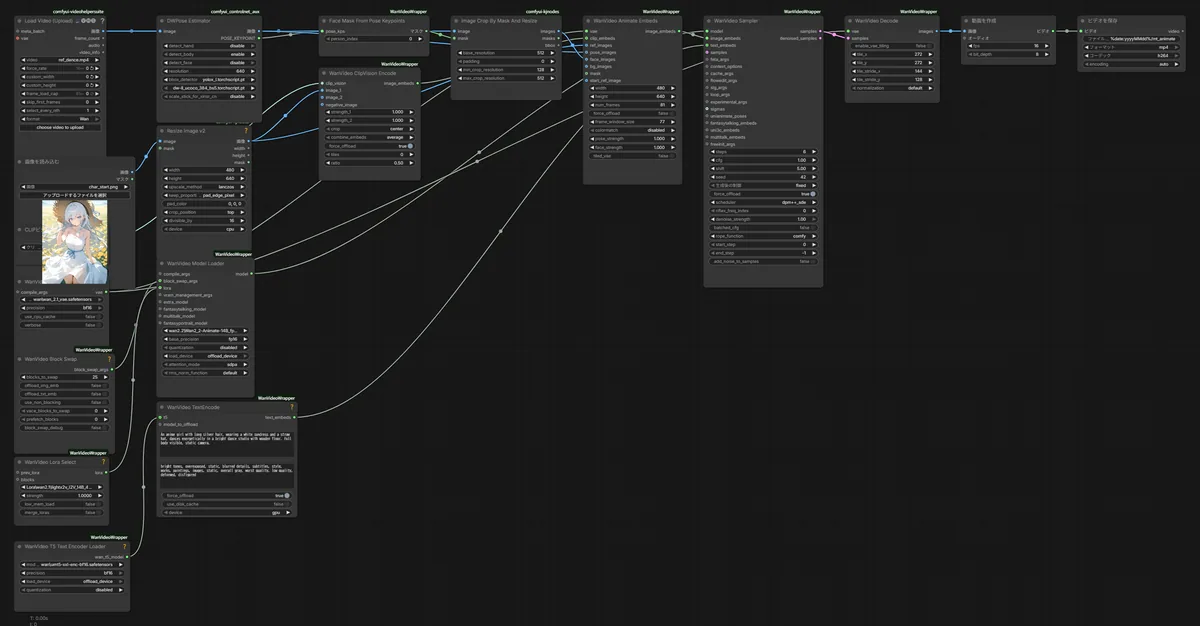 mt_animate.json のワークフロー画面